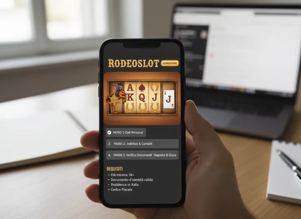 Rodeoslot registrazione guida passo passo e requisiti